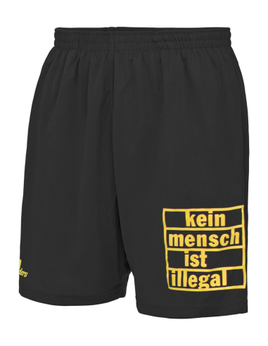 Kein Mensch ist illegal - No Borders - Shorts - Black