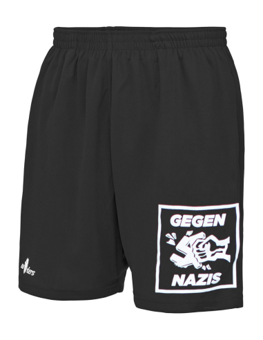 Gegen Nazis - No Borders - Shorts - Black