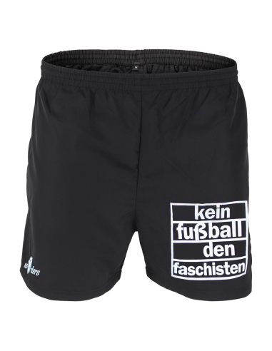 Kein Fußball den Faschisten - No Borders - Shorts - Black