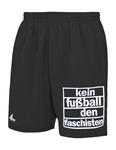 Kein Fußball den Faschisten - No Borders - Shorts - Black