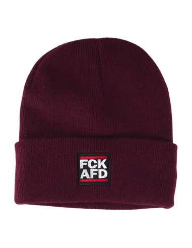 FCK AFD - Wintermütze - Burgundy