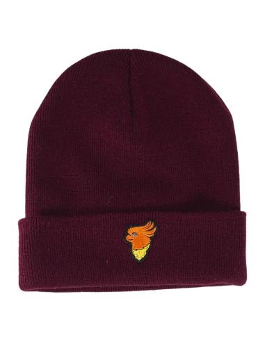 No Borders Cockatoo - Winter Hat - Burgundy