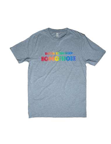 Roter Stern Flensburg - Gegen Homophobie - T-Shirt - Grey