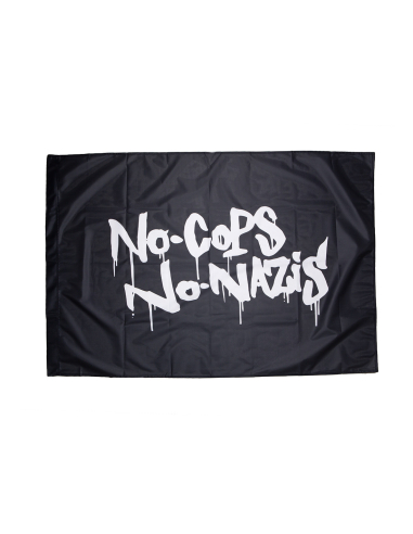 No Cops No Nazis - Flag