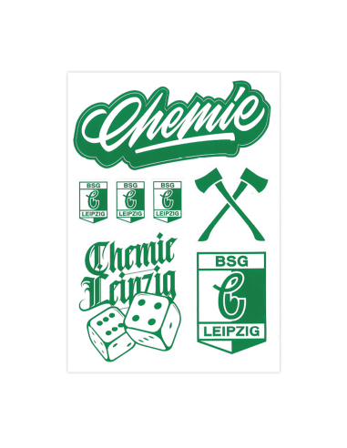 BSG Chemie Leipzig - Sticker - 5er Set - Hackebeil