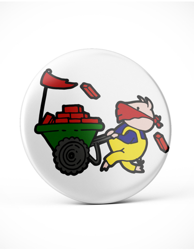 Riot Pig Willi - Button