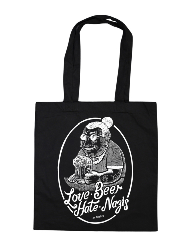 Love Beer Hate Nazis 2.0 - Tote Bag