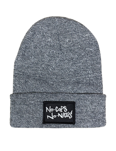 No Cops No Nazis II - Winter Hat - Heather Grey