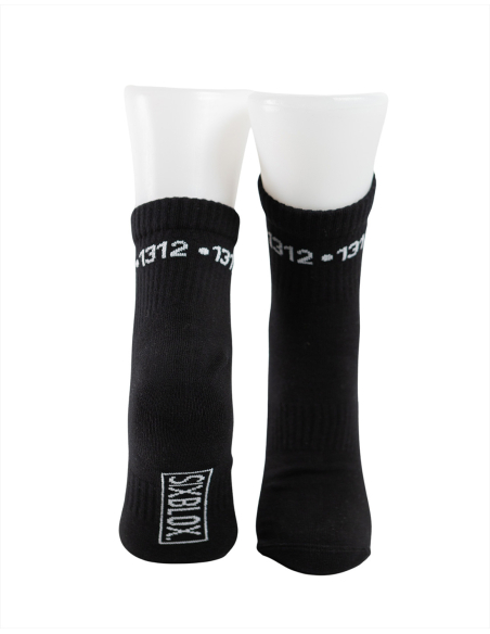1312 - Sixblox - Socken - Quarter - Black