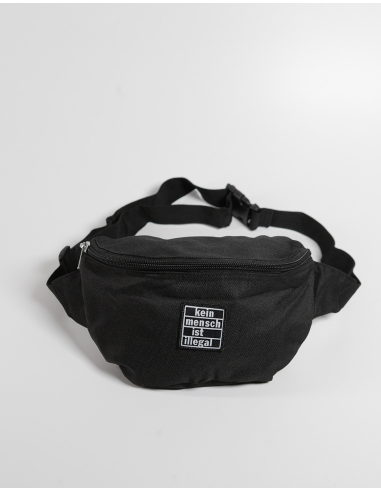 Kein Mensch ist illegal - No Borders - Hip Bag - Black