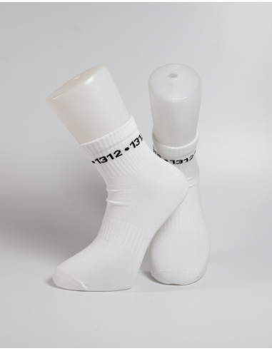 1312 - Sixblox - Quarter Socken - White - Circle