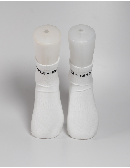 1312 - Sixblox - Quarter Socken - White - Circle