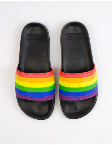 Pride / Rainbow - Sixblox - Badelatschen - Black