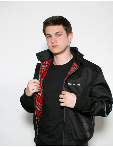 Mob Action Classic - Jacke - Harrington - Black/White