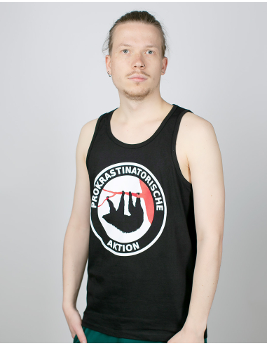 Prokrastinatorische Aktion - No Borders - Tanktop - Black