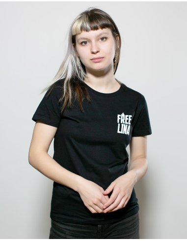 Free Lina - Mob Action - SOLI T-Shirt tailliert - Black