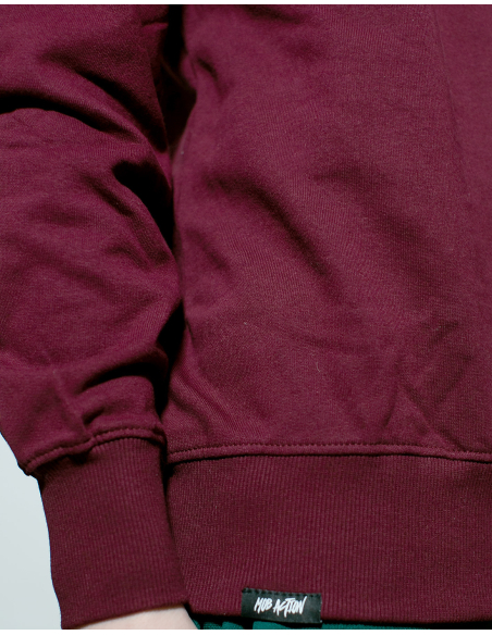 Mob Action Classic - Sweater - Burgundy/White