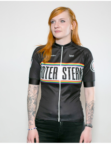 Roter Stern Leipzig - Radtrikot Kurzarm - Black/Rainbow