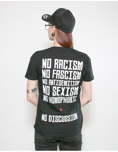 Roter Stern Leipzig - T-Shirt - No Discussion - Black