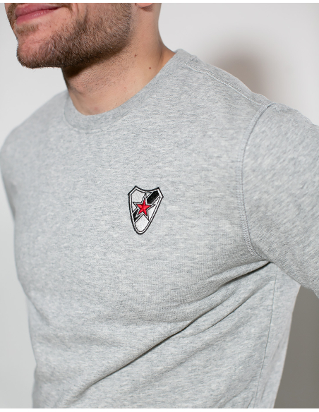 Roter Stern Leipzig - Sweater - Logo Stick - Grey