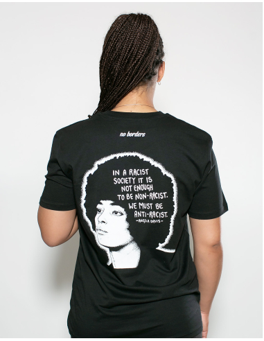 Angela Davis - No Borders - T-Shirt - Black