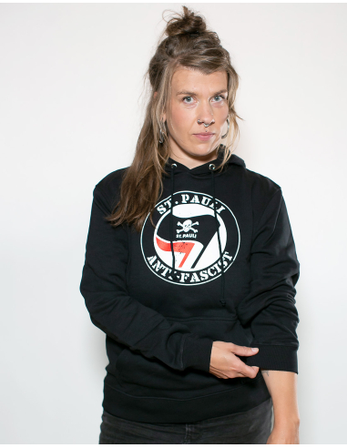 St. Pauli - Hoodie - Anti Fascist - Black