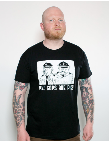 All Cops Are Pigs - Mob Action - T-Shirt - Black