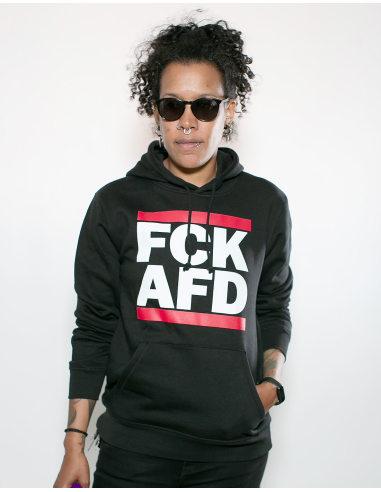 FCK AFD - No Borders - Hoodie - Black