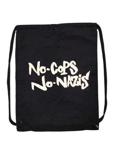 No Cops No Nazis - Gymsac - Black