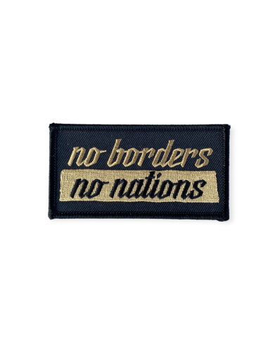 No Borders No Nations - Patch - Black/Gold