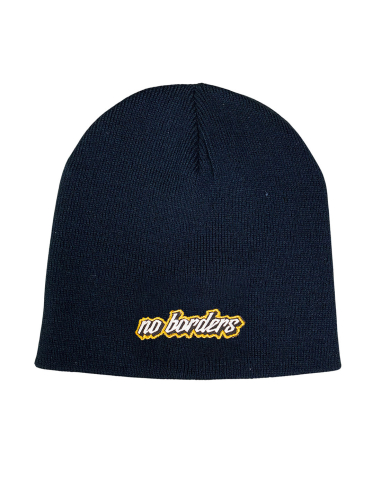 No Borders Logo II - Beanie - Black/Yellow