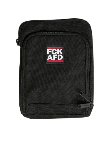 FCK AFD - No Borders - Schultertasche - Black