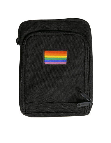 Pride / Rainbow - No Borders - Schultertasche - Black