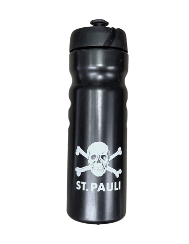 FC St. Pauli - Trinkflasche - Totenkopf - Black