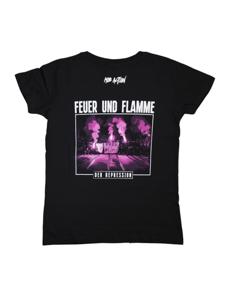 Free Lina - Mob Action - SOLI T-Shirt tailliert - Black