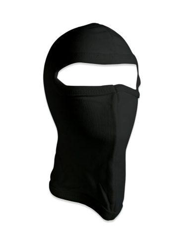 Balaclava - Cotton 1-Hole - Black