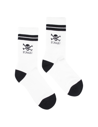 St. Pauli - Socken - Totenkopf - White/Black