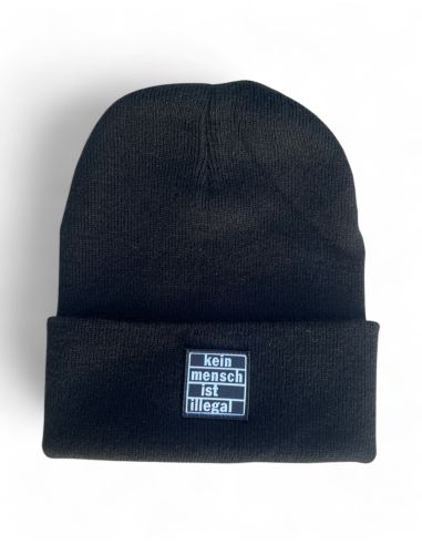 Kein Mensch ist illegal - Winter Hat - Black/Black