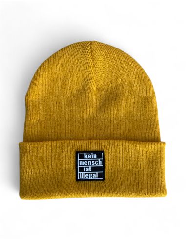 Kein Mensch ist illegal - Winter Hat - Mustard