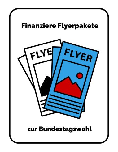 Finanziere Flyerpakete zur Bundestagswahl!