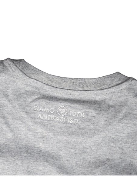 Siamo Tutti Antifascisti - No Borders - T-Shirt - Grey
