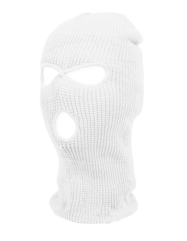 Mob Action - Balaclava 3-Hole - White