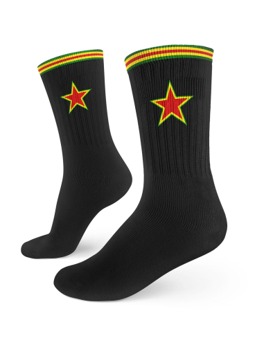 Biji Rojava - No Borders - Socken - Black