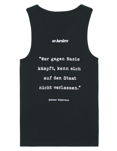 Wer gegen Nazis kämpft... - No Borders - Tank Top - Black