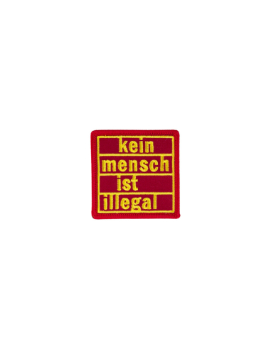 Kein Mensch ist illegal - Patch - Red